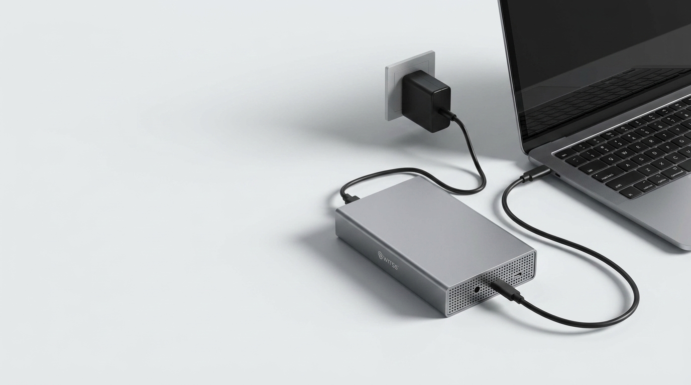 Switss 3,5/2,5 inch behuizing met laptop