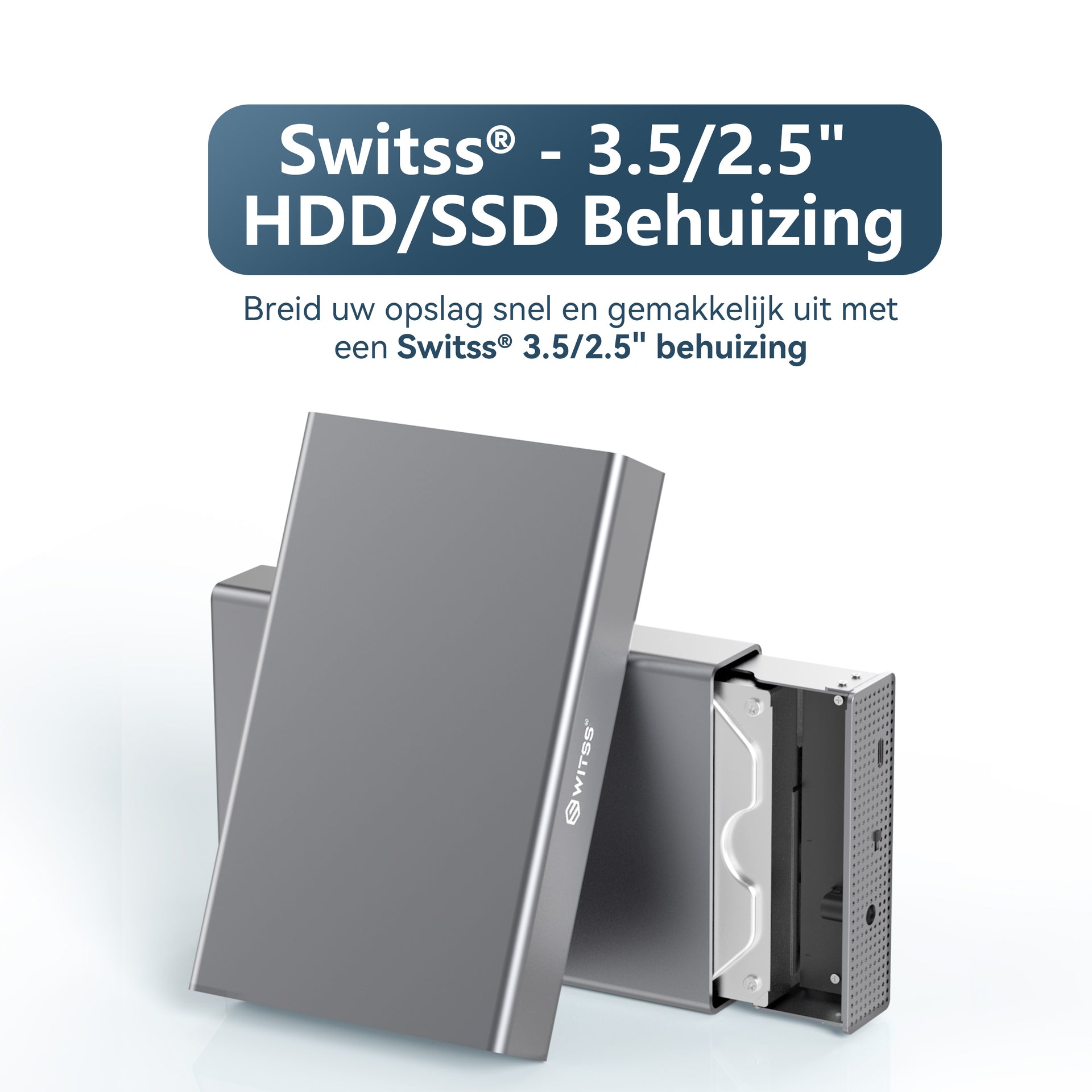 Switss® 3.5/2.5" HDD/SSD Behuizing